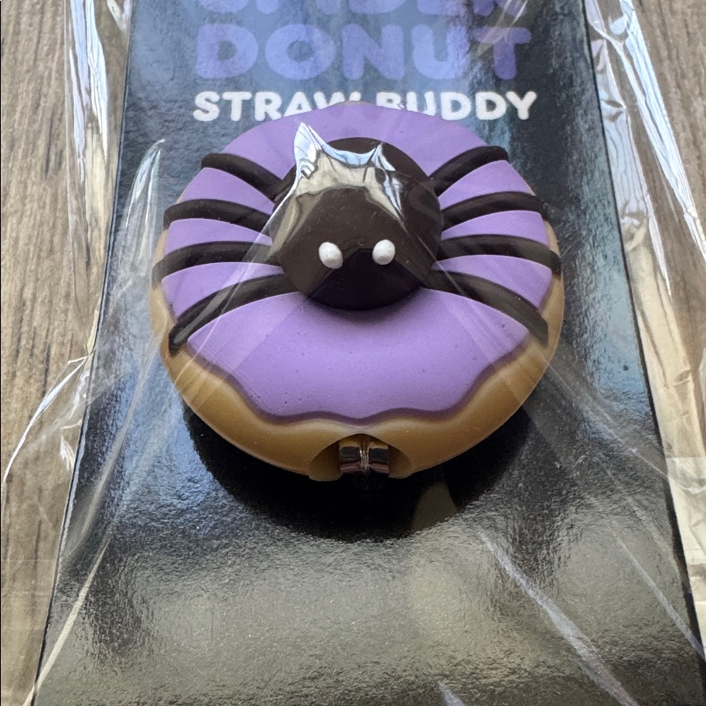 Dunkin’ Spidey Spider Donut Straw Buddy Limited Edition Rare New Sealed - Picture 2 of 6